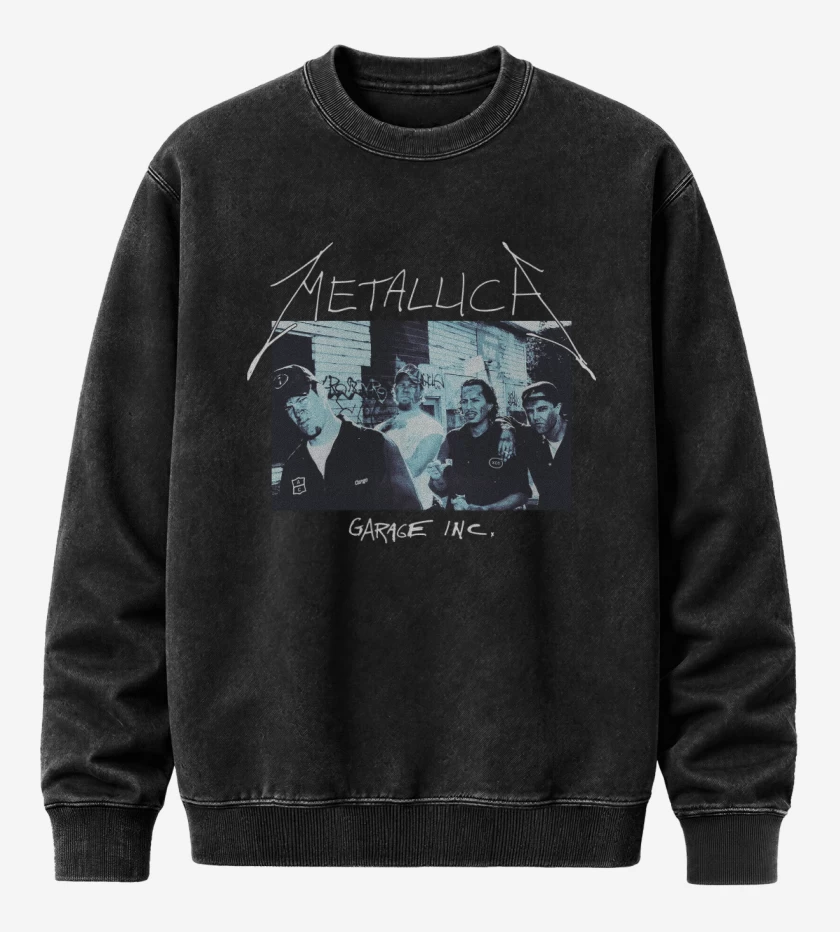 Poleron Polo Acid Wash Negro de Garage Inc