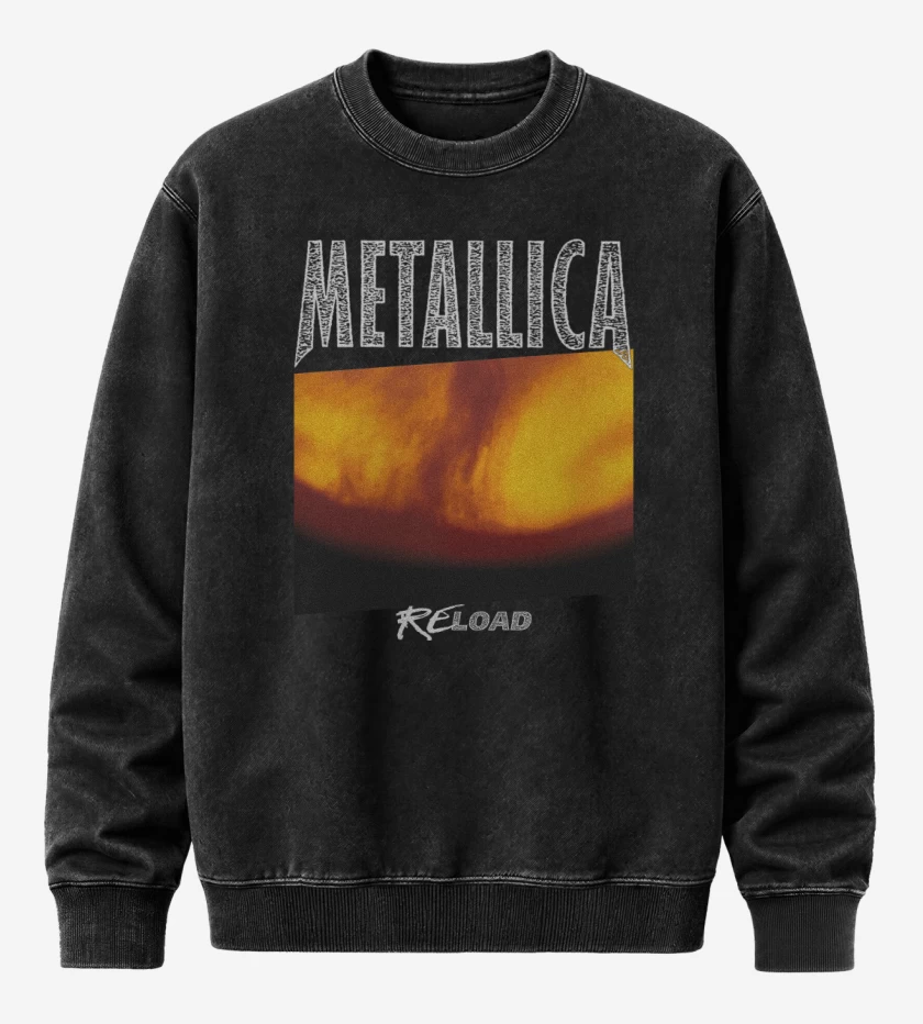 Poleron Polo Acid Wash Negro de RELOAD
