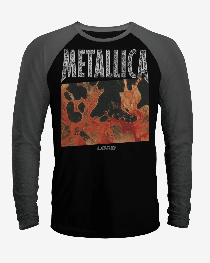 Polera Raglan Negro / Negro Heather de LOAD