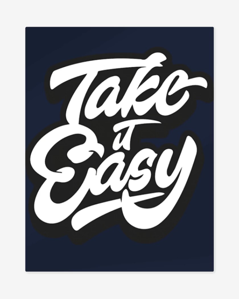 Print metalico Azul Marino de Take it easy