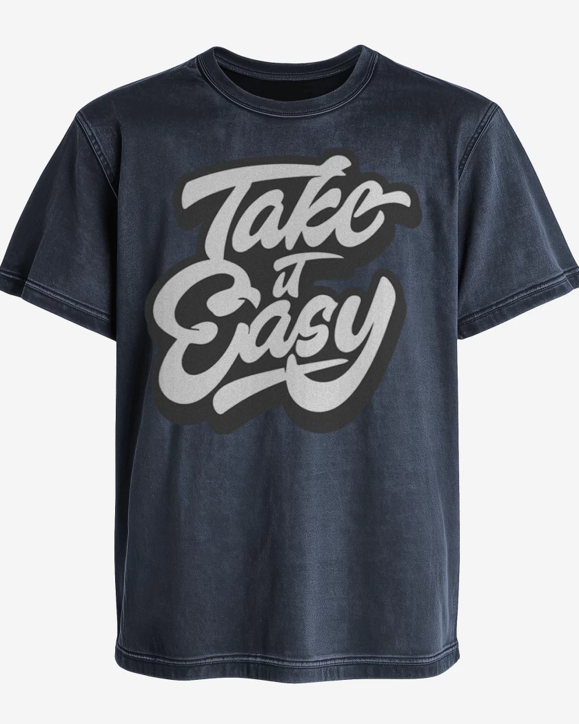 Polera desgastada Take it easy
