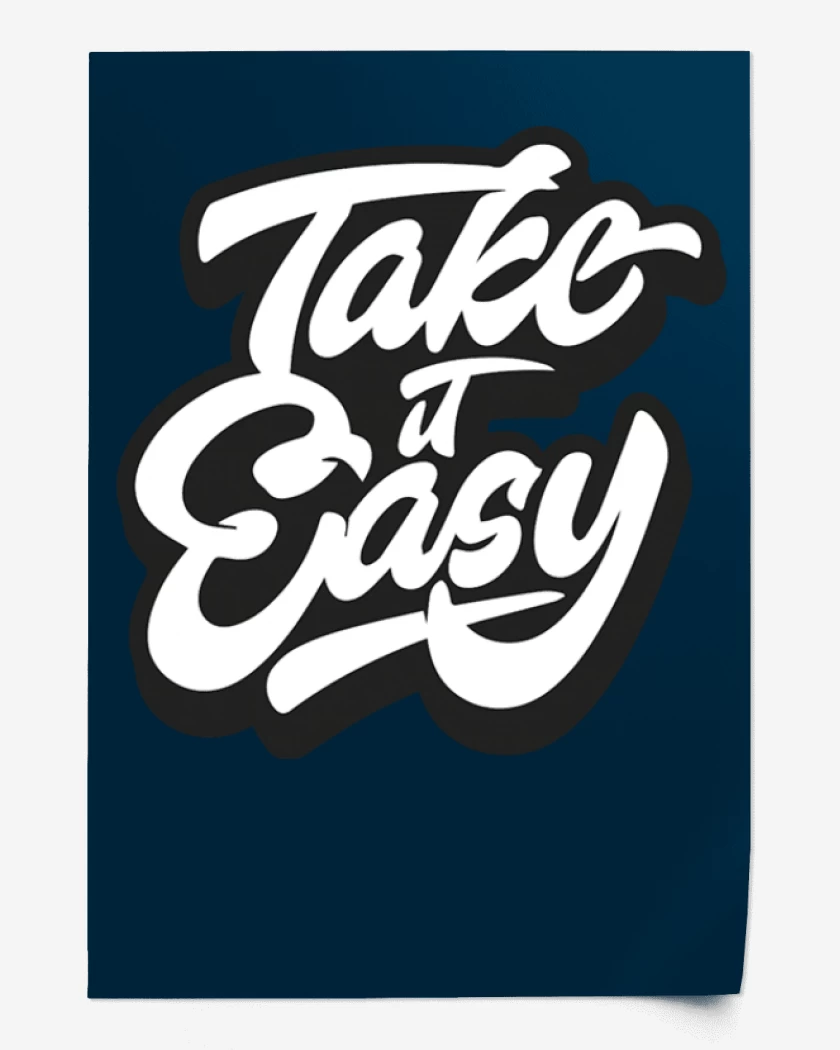 Print Azul Marino de Take it easy