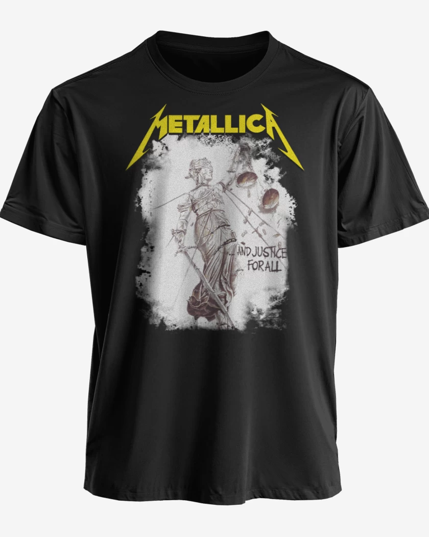 Polera premium Negro de And Justice For All