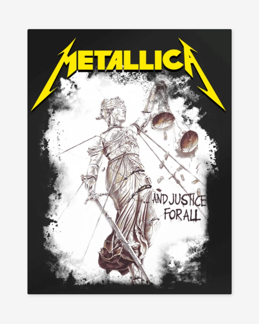 Print metalico And Justice For All
