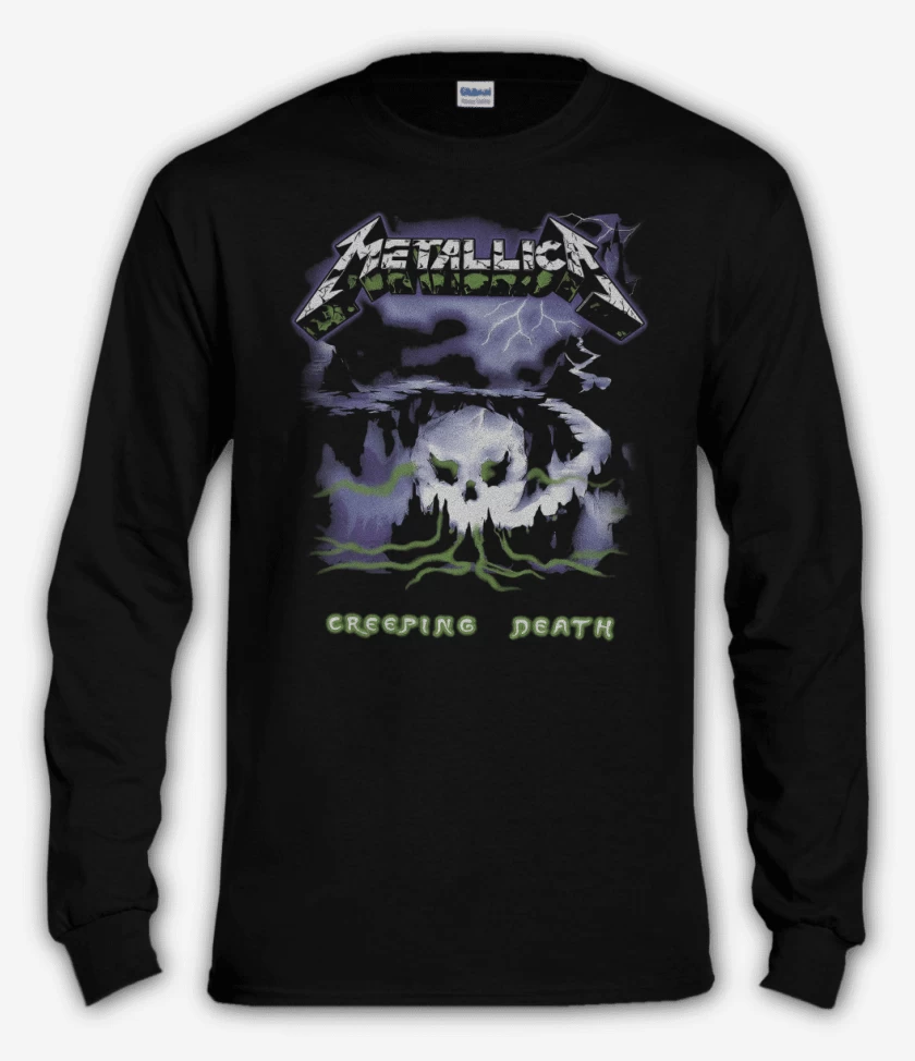 Polera manga larga Negro de Creeping