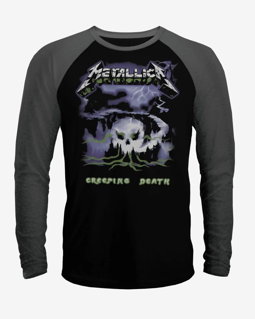 Polera Raglan Negro / Negro Heather de Creeping