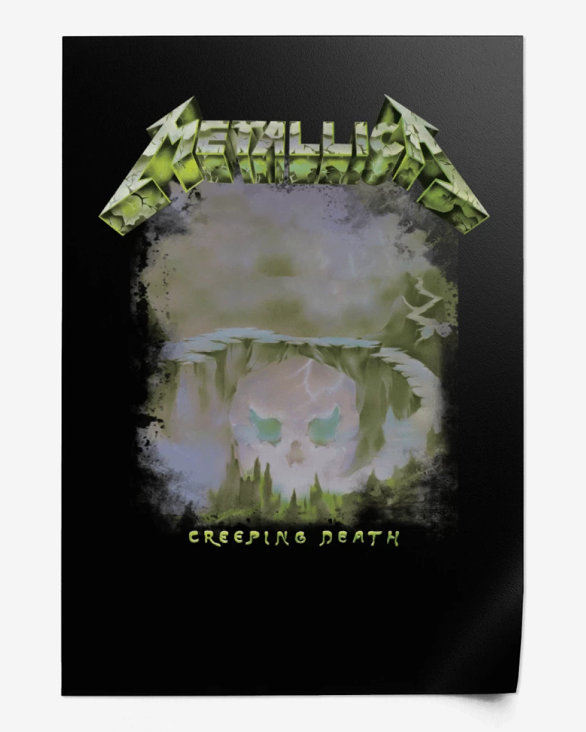 Print Negro de Creeping Death