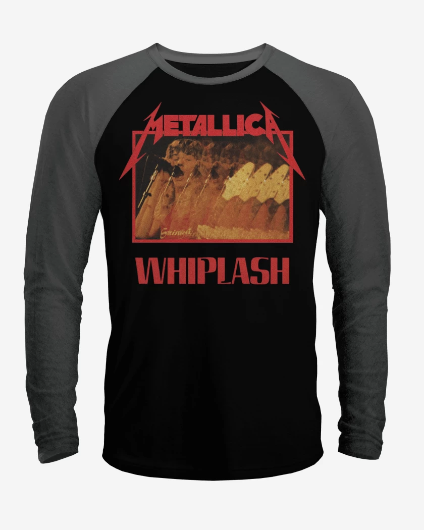 Polera Raglan Whiplash Metallica