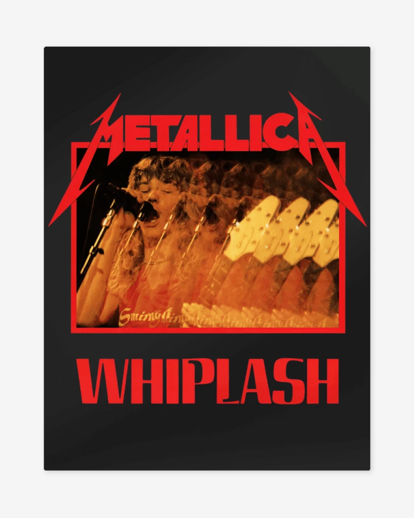 Print metalico Whiplash Metallica