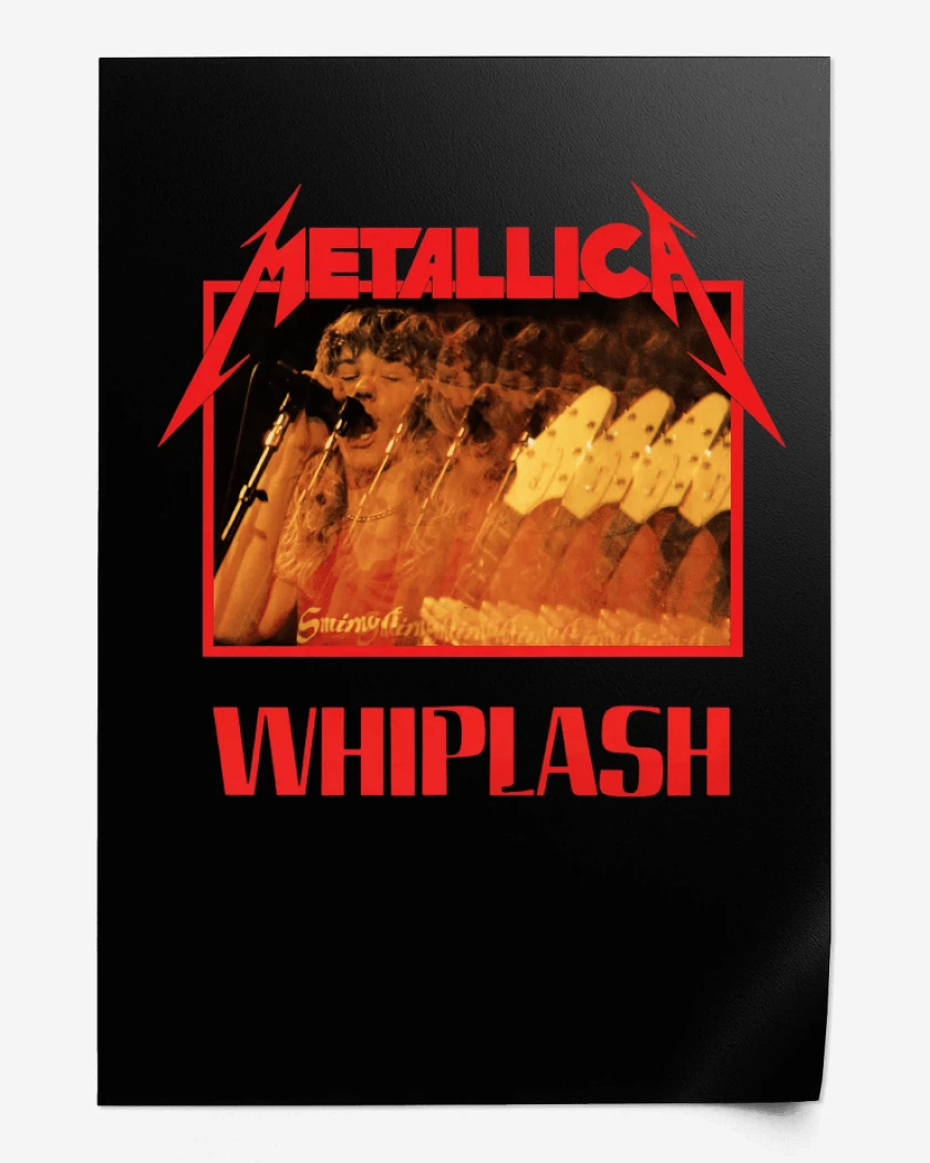 Print Whiplash Metallica