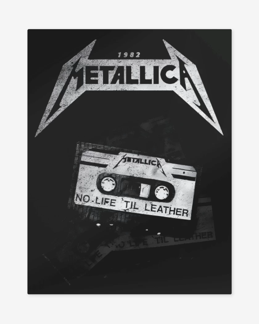 Print metalico No Life Til Leather