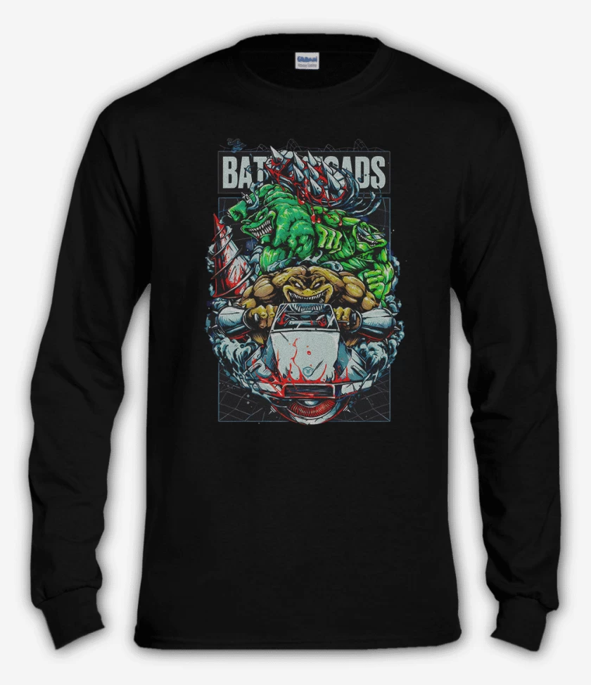 Polera manga larga Negro de Battletoads