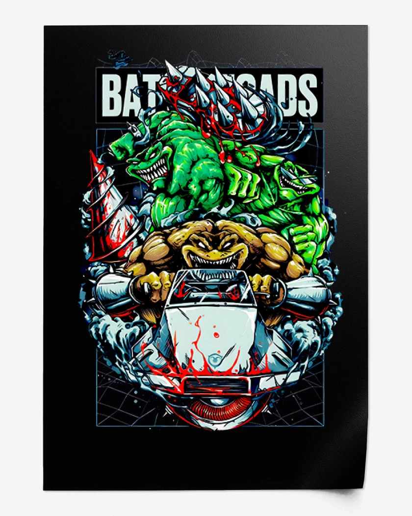 Print Negro de Battletoads