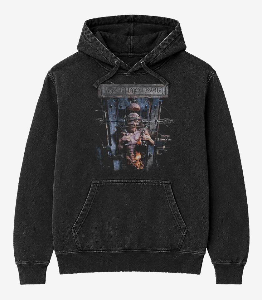 Poleron Canguro Acid Wash Negro de The X Factor