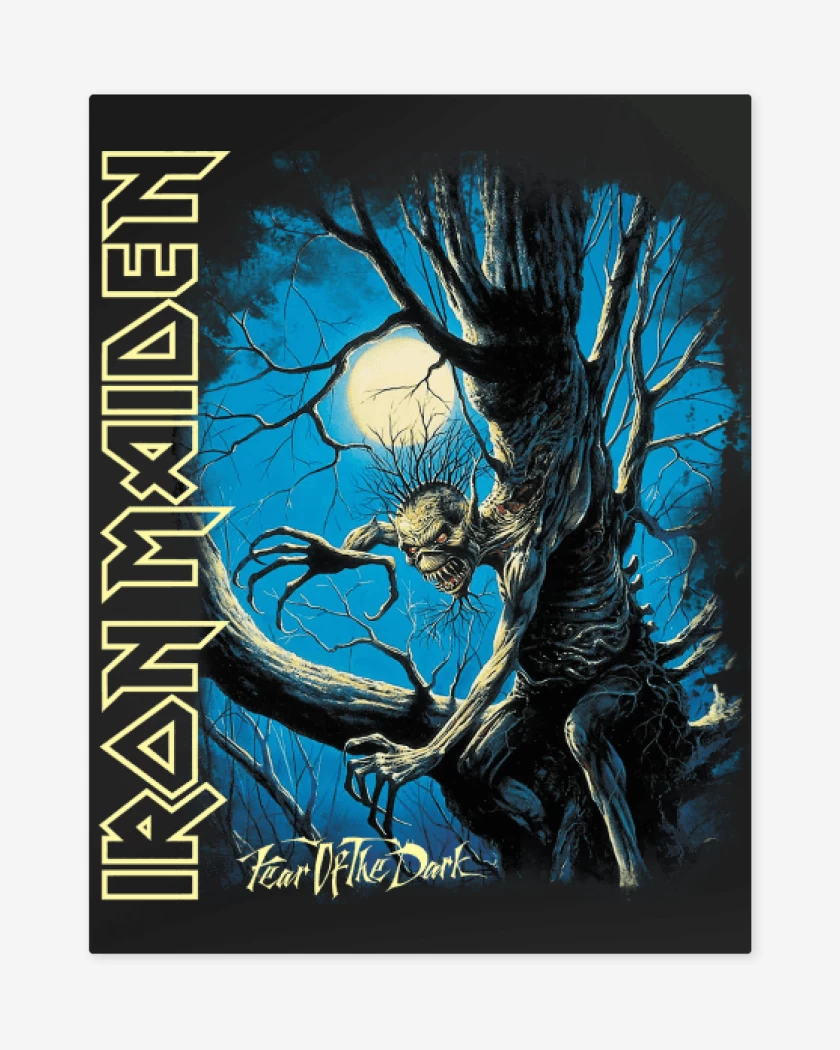 Print metalico Negro de Fear of the Dark