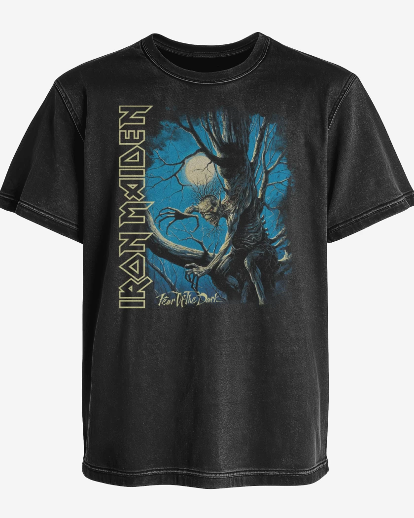 Polera desgastada Fear of the Dark