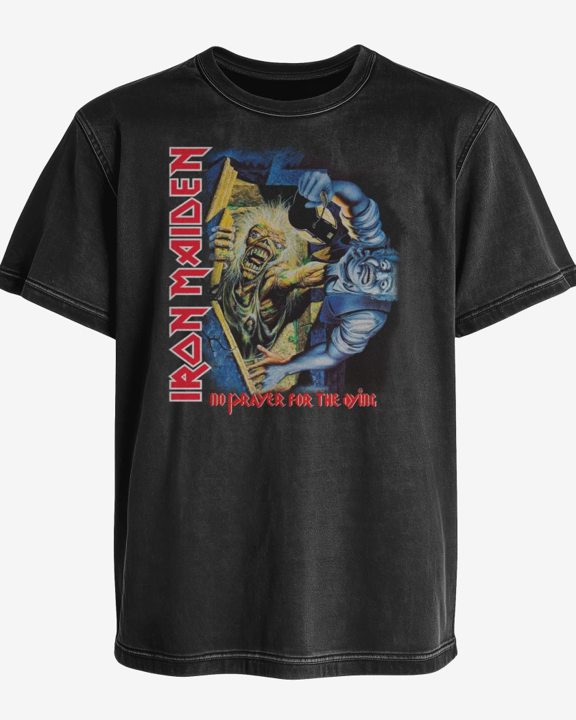 Polera desgastada Negro de No Prayer for the Dying 02