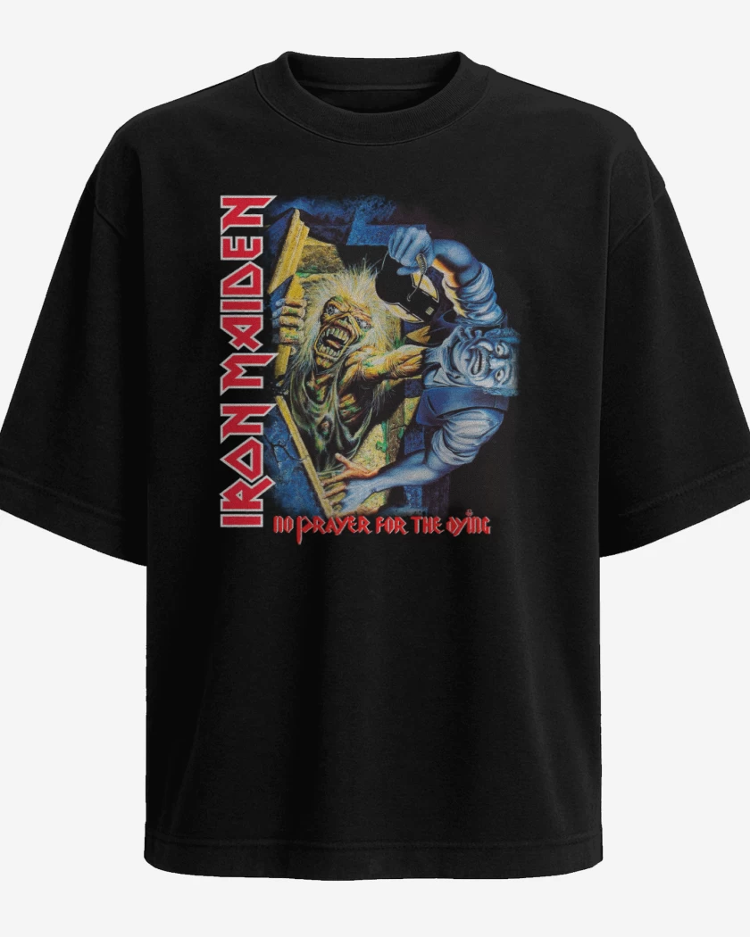 Polera Oversize Negro de No Prayer for the Dying 02