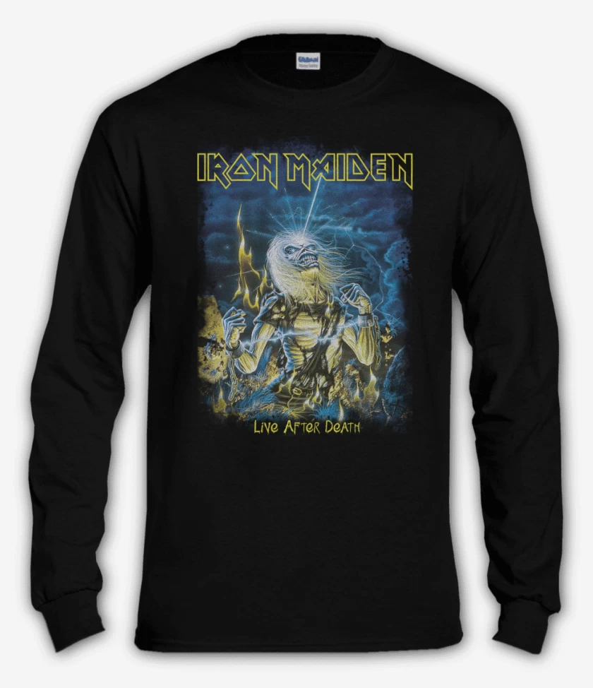 Polera manga larga Negro de Live After Death
