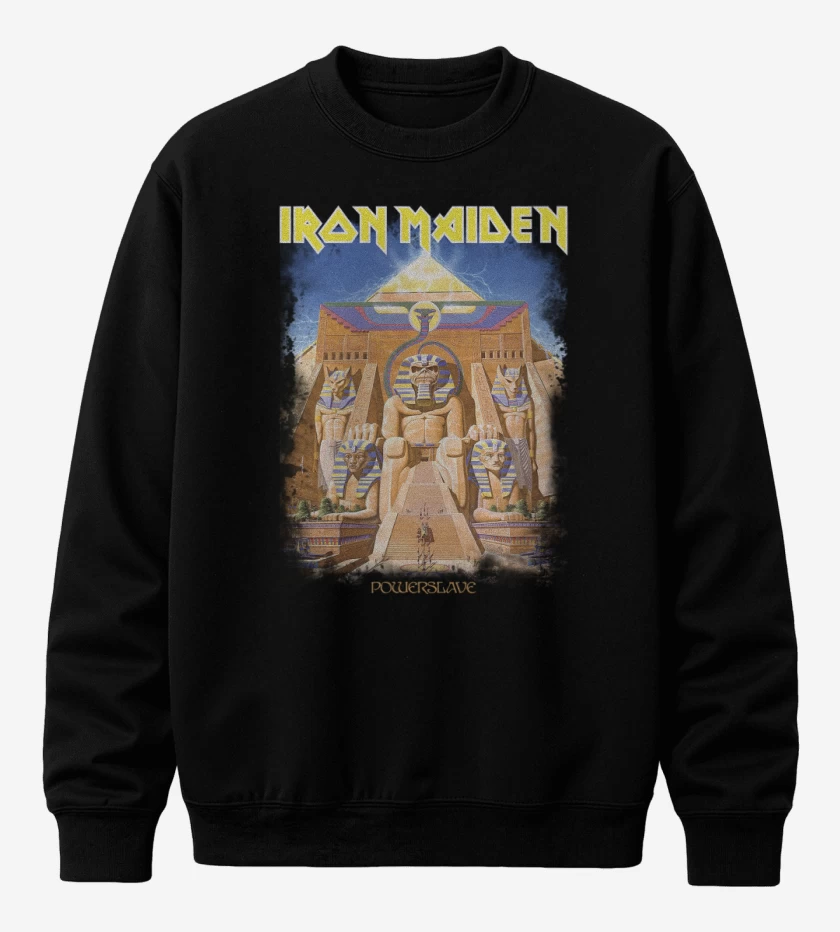 Poleron polo Negro de Powerslave Maiden
