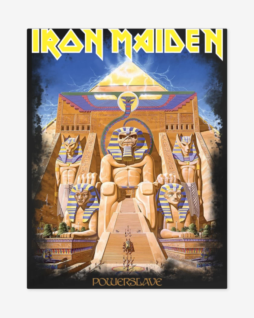 Print metalico Negro de Powerslave Maiden