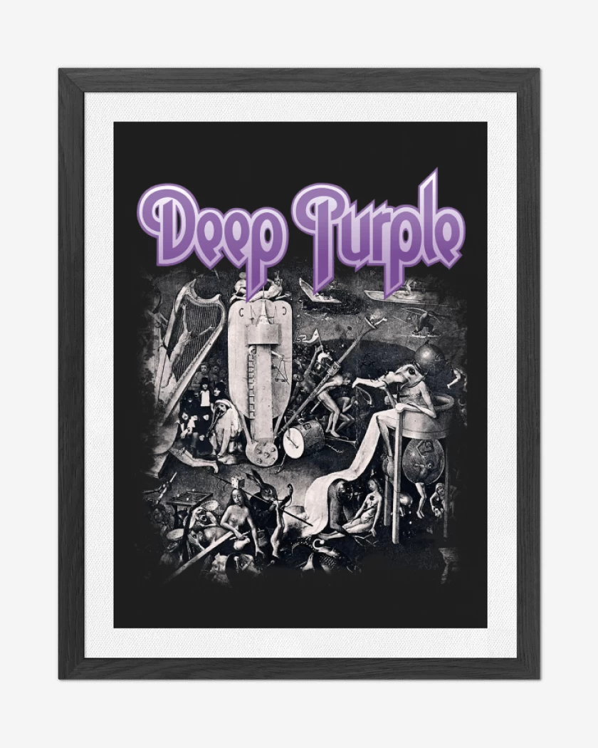 Cuadro decorativo Negro de Deep Purple III