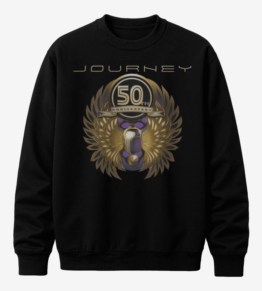 Poleron polo Negro de Journey 50th 