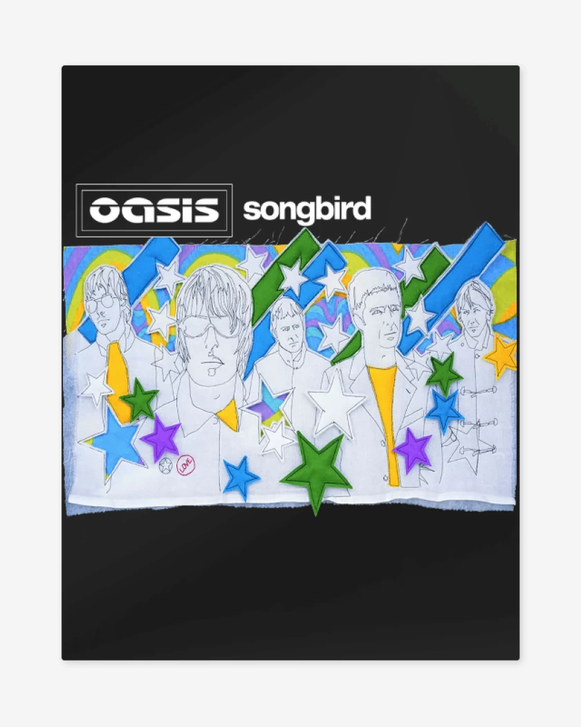 Print metalico Negro de Oasis Songbird