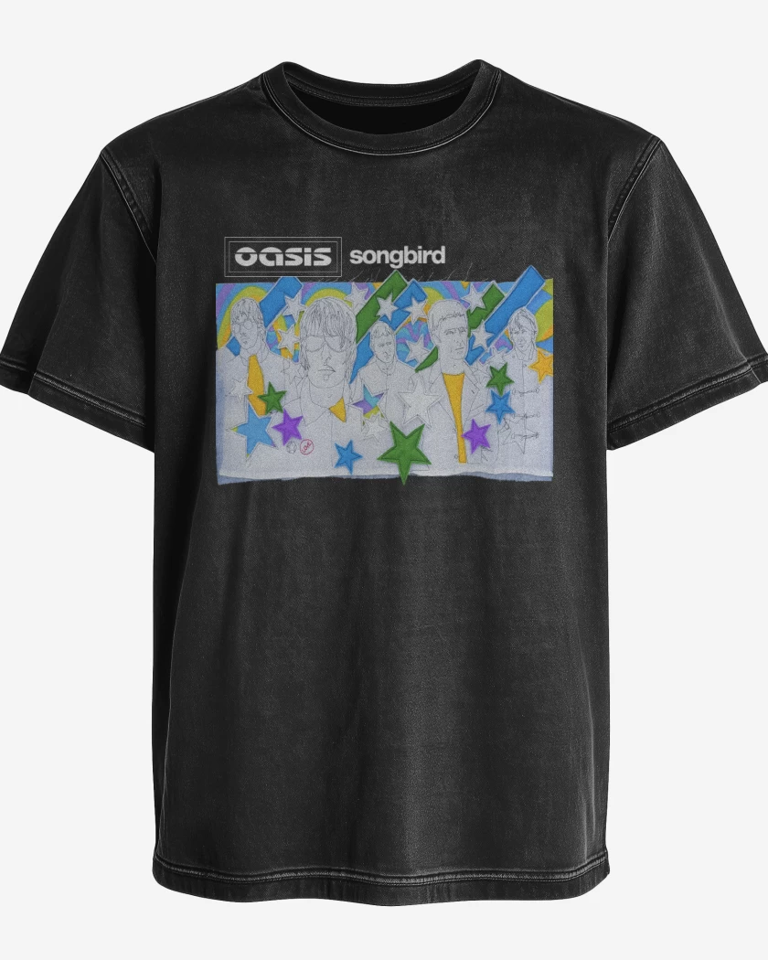 Polera desgastada Oasis Songbird